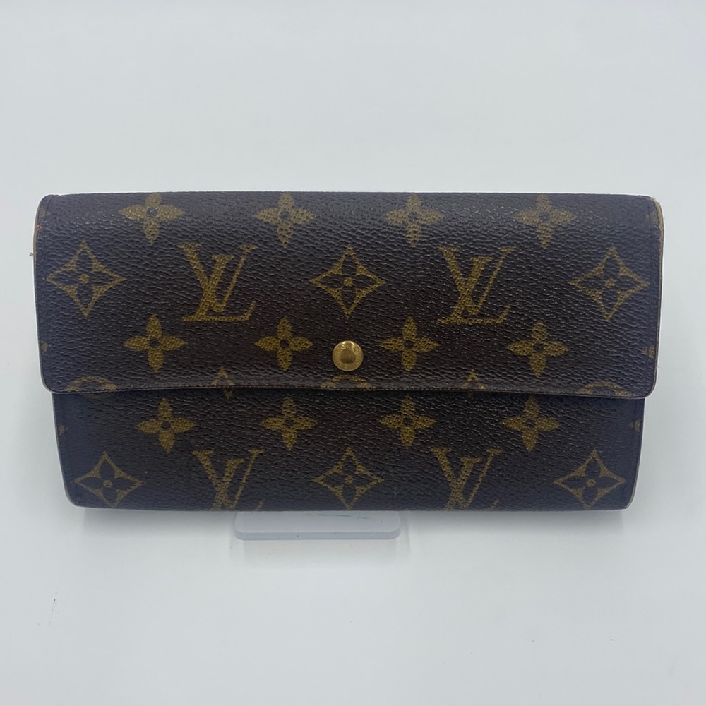 💯 AUTH. Louis Vuitton monogram Sarah wallet